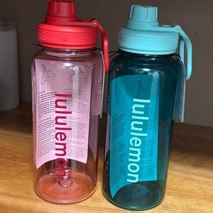 Lululemon Water Bottles Set - Red and Blue
